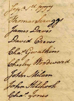 John Milam Signature on Oath